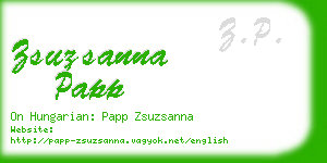zsuzsanna papp business card